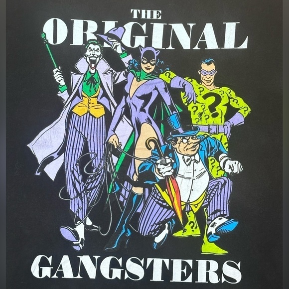 2015 DC Comics The Original Gangsters Villains Cartoon Comics Shirt Tee XL Retro - Picture 2 of 3